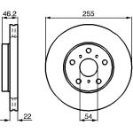 Bosch Bremsscheibe Vorderachse 0 986 478 725 Bosch Bremsscheibe Vorderachse 0 986 478 725
