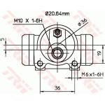 TRW Radbremszylinder BWF254 TRW Radbremszylinder BWF254
