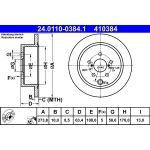 Bremsscheibe Subaru T. Impreza/Forester/Xv 1.6-2.0 12 24.0110-0384.1 Bremsscheibe Subaru T. Impreza/Forester/Xv 1.6-2.0 12 24.0110-0384.1