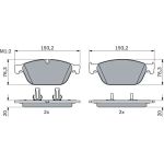 Bosch Bremsbelagsatz 0 986 494 988 Bosch Bremsbelagsatz 0 986 494 988