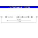 ATE Handbremsseil 24.3727-3603.2 ATE Handbremsseil 24.3727-3603.2