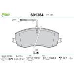 Valeo Bremsbelagsatz 601384 Valeo Bremsbelagsatz 601384