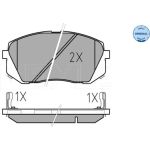 Bremsbelagsatz Kia P. Carens 06-/Ix35 10-/Sportage 04- Mit Sensor 025 245 0116/W Bremsbelagsatz Kia P. Carens 06-/Ix35 10-/Sportage 04- Mit Sensor 025 245 0116/W