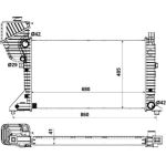 Kühler, Motorkühlung 55348A Kühler, Motorkühlung 55348A
