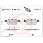 BREMBO Bremsklötze VA P 86 023 BREMBO Bremsklötze VA P 86 023