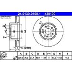 Bremsscheibe Db P. W140 2,8-6,0 91-98 24.0130-0100.1 Bremsscheibe Db P. W140 2,8-6,0 91-98 24.0130-0100.1