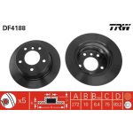 TRW Bremsscheibe BMW Z3 DF4188 TRW Bremsscheibe BMW Z3 DF4188