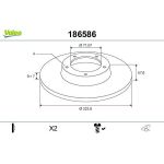 Valeo Bremsscheibe 186586 Valeo Bremsscheibe 186586