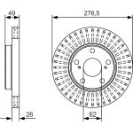 Bosch Bremsscheibe 0 986 479 A62 Bosch Bremsscheibe 0 986 479 A62