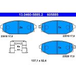 Bremsbelagsatz Hyundai P. Galloper 2.5 Td 98-03 13.0460-5885.2 Bremsbelagsatz Hyundai P. Galloper 2.5 Td 98-03 13.0460-5885.2