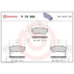 BREMBO Bremsklötze VA P 79 005 BREMBO Bremsklötze VA P 79 005