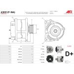A3051(P-INA) AS-PL Lichtmaschine (Generator) A3051(P-INA)