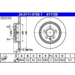 Bremsscheibe Volvo T. C30/C70/S40/V40/V50 04 24.0111-0158.1 Bremsscheibe Volvo T. C30/C70/S40/V40/V50 04 24.0111-0158.1