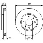Bosch Bremsscheibe Vorderachse 0 986 479 471 Bosch Bremsscheibe Vorderachse 0 986 479 471