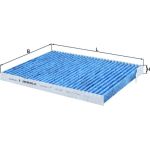 LAO 469 MAHLE Innenraumfilter 469, Aktivkohlefilter, antiallergisch, antibakteriell – u. a. für Renault Koleos I (HY_) – OE Nummer 272770840R - l LAO 469 MAHLE Innenraumfilter 469, Aktivkohlefilter, antiallergisch, antibakteriell – u. a. für Renault Koleos I (HY_) – OE Nummer 272770840R - l