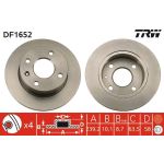 TRW Bremsscheibe Ford Escort -90 DF1652 TRW Bremsscheibe Ford Escort -90 DF1652