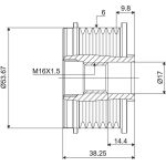 588028 Valeo Lichtmaschinenfreilauf 588028 588028 Valeo Lichtmaschinenfreilauf 588028