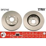 TRW Bremsscheibe DF2742 TRW Bremsscheibe DF2742