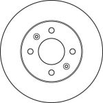 TRW Bremsscheibe Hyundai P. Getz DF6040 TRW Bremsscheibe Hyundai P. Getz DF6040