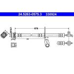 ATE Bremsschlauch 24.5263-0575.3 ATE Bremsschlauch 24.5263-0575.3