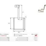 Kohlebürste, Starter PSX148-158 Kohlebürste, Starter PSX148-158
