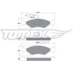 TX 10-281 TOMEX brakes Bremsbelagsatz, Scheibenbremse TX 10-281 TX 10-281 TOMEX brakes Bremsbelagsatz, Scheibenbremse TX 10-281