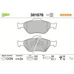 301076 Valeo Bremsbelagsatz 301076 301076 Valeo Bremsbelagsatz 301076