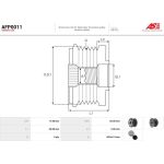 AFP0011 AS-PL Lichtmaschinenfreilauf AFP0011 AFP0011 AS-PL Lichtmaschinenfreilauf AFP0011