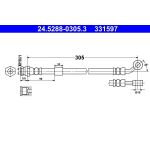 ATE Bremsschlauch 24.5288-0305.3 ATE Bremsschlauch 24.5288-0305.3