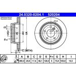 Bremsscheibe Bmw T. 1/3/X1 2.0-3.0 05-15 Power Disc 24.0320-0204.1 Bremsscheibe Bmw T. 1/3/X1 2.0-3.0 05-15 Power Disc 24.0320-0204.1
