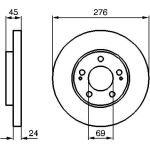Bosch Bremsscheibe Vorderachse 0 986 479 035 Bosch Bremsscheibe Vorderachse 0 986 479 035