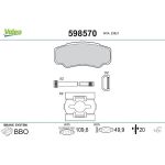 VALEO Bremsbeläge 598570 VALEO Bremsbeläge 598570