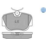 MEYLE Bremsbelagsatz Mercedes-Benz W201 82-93 252105517 MEYLE Bremsbelagsatz Mercedes-Benz W201 82-93 252105517