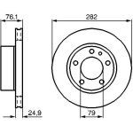Bosch Bremsscheibe Vorderachse 0 986 478 217 Bosch Bremsscheibe Vorderachse 0 986 478 217