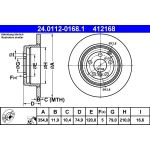 Bremsscheibe Land Rover P. Range Rover 3.0-3.6D/4.2-4.4 4X4 02-12 24.0112-0168.1 Bremsscheibe Land Rover P. Range Rover 3.0-3.6D/4.2-4.4 4X4 02-12 24.0112-0168.1