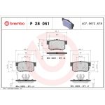 BREMBO Bremsklötze HA P 28 051 BREMBO Bremsklötze HA P 28 051