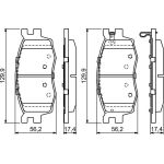Bosch Bremsbelagsatz 0 986 494 139 Bosch Bremsbelagsatz 0 986 494 139