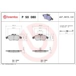 BREMBO Bremsklötze VA P 50 080 BREMBO Bremsklötze VA P 50 080