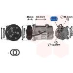 Van Wezel Klimakompressor 5800K050 Van Wezel Klimakompressor 5800K050