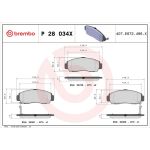 BREMBO Bremsklötze Xtra VA P 28 034X BREMBO Bremsklötze Xtra VA P 28 034X