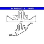 Feder, Bremssattel 11.8116-0137.1 Feder, Bremssattel 11.8116-0137.1