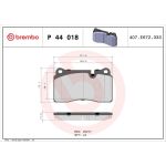 BREMBO Bremsklötze VA P 44 018 BREMBO Bremsklötze VA P 44 018