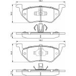 Bosch Bremsbelagsatz 0 986 494 683