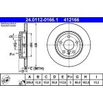 Bremsscheibe Audi T. A4 04-08 24.0112-0166.1 Bremsscheibe Audi T. A4 04-08 24.0112-0166.1