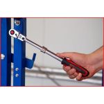 KS TOOLS Kniehebel-Teleskopknarre 1/2 CHROMEplus, 72 Zähne 914.1220