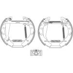 Satz Bremsbacken Vw Golf/Vento/Passat/Polo 88 84044705 Satz Bremsbacken Vw Golf/Vento/Passat/Polo 88 84044705
