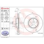 Bremsscheibe VA 09.D245.11 Bremsscheibe VA 09.D245.11