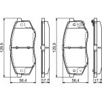 Bosch Bremsbelagsatz 0 986 494 692