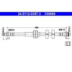 ATE Bremsschlauch 24.5112-0397.3 ATE Bremsschlauch 24.5112-0397.3