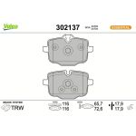 Valeo Bremsbelagsatz 302137 Valeo Bremsbelagsatz 302137